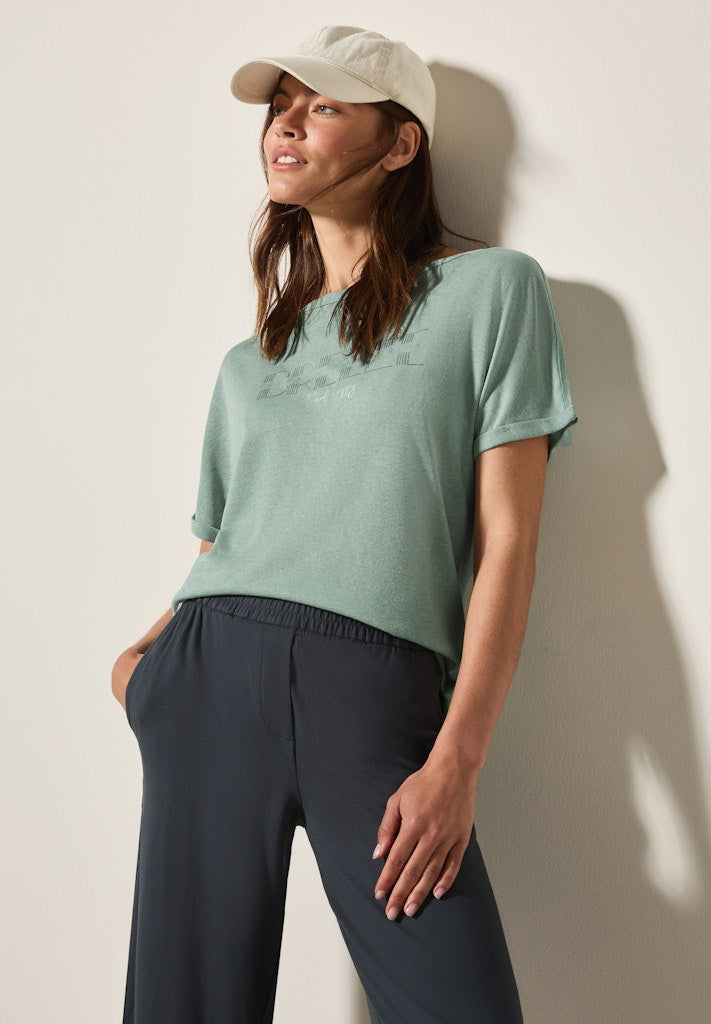 Cecil Damen T-Shirts  Ice Sage
