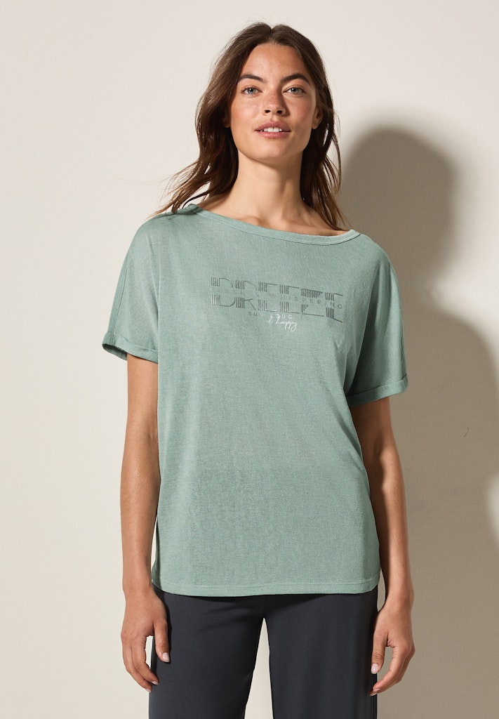 Cecil Damen T-Shirts  Ice Sage