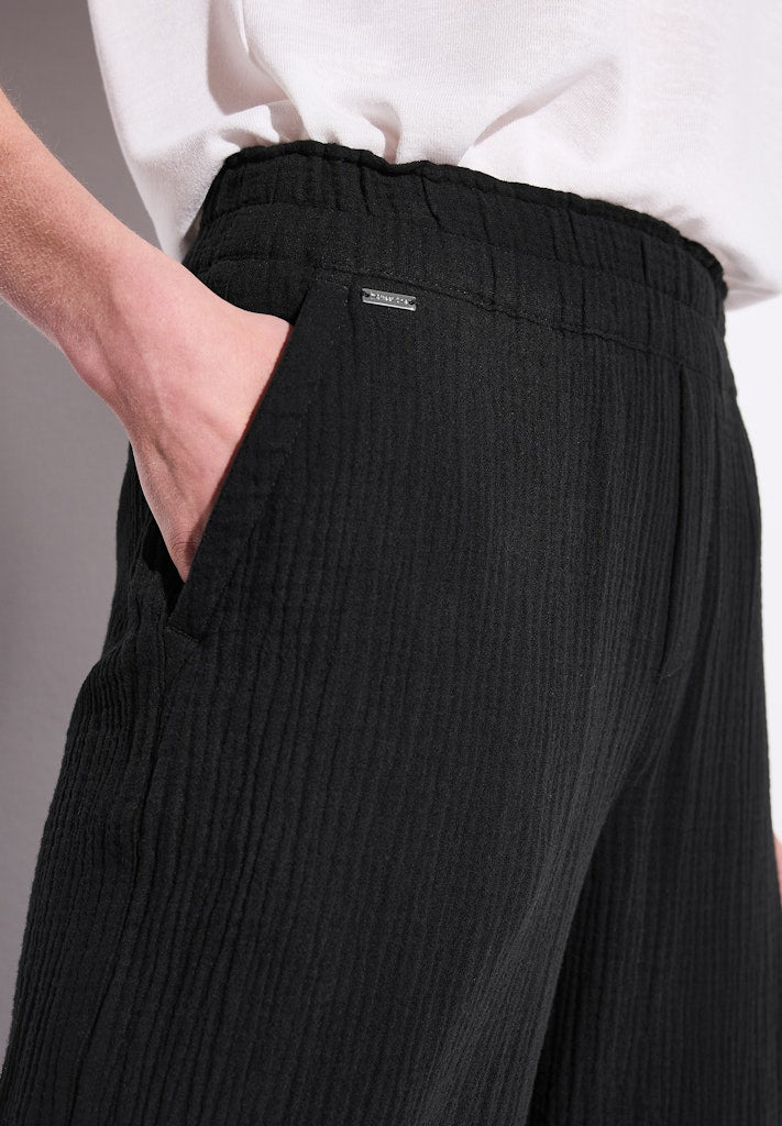Street One Damen Hosen  Black