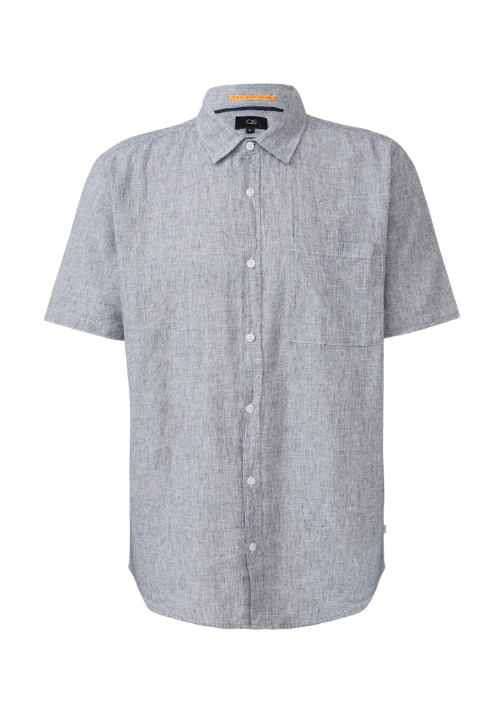 QS by S.Oliver Herren Hemden lang Blue