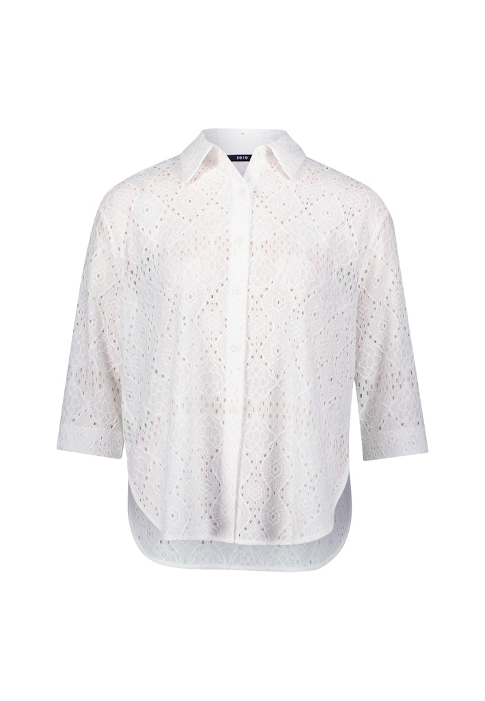 Zero Damen Blusen Brilliant White