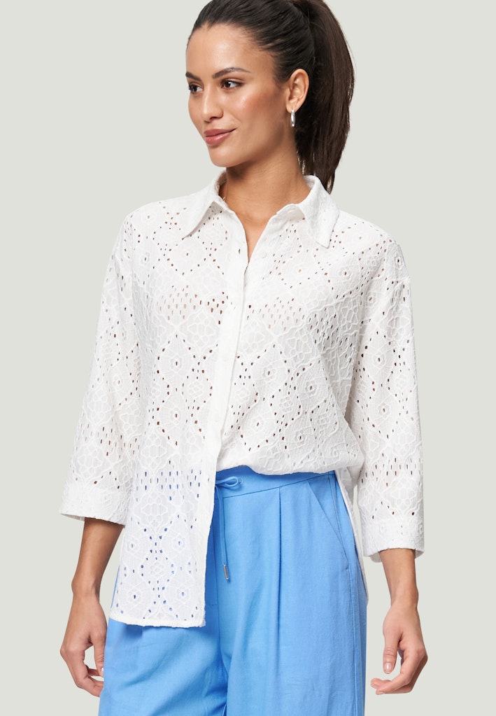 Zero Damen Blusen Brilliant White