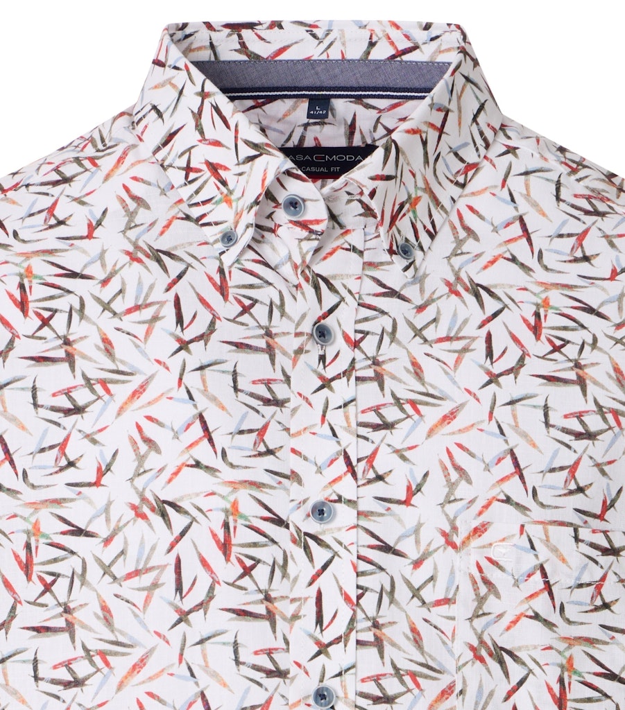 Casa Moda Herren Hemden kurz  Rot