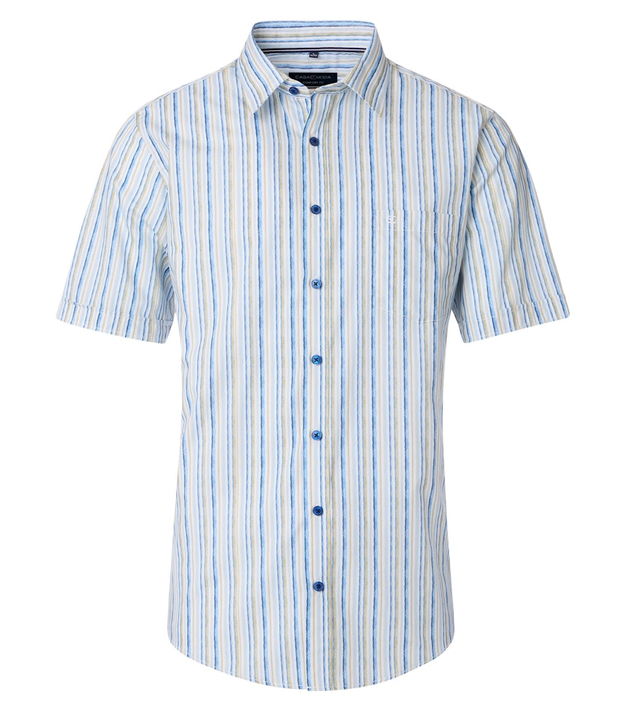 Casa Moda Herren Hemden kurz  Blau