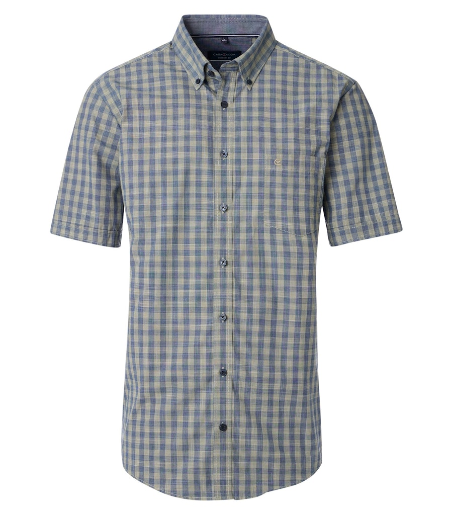 Casa Moda Herren Hemden kurz  Gruen