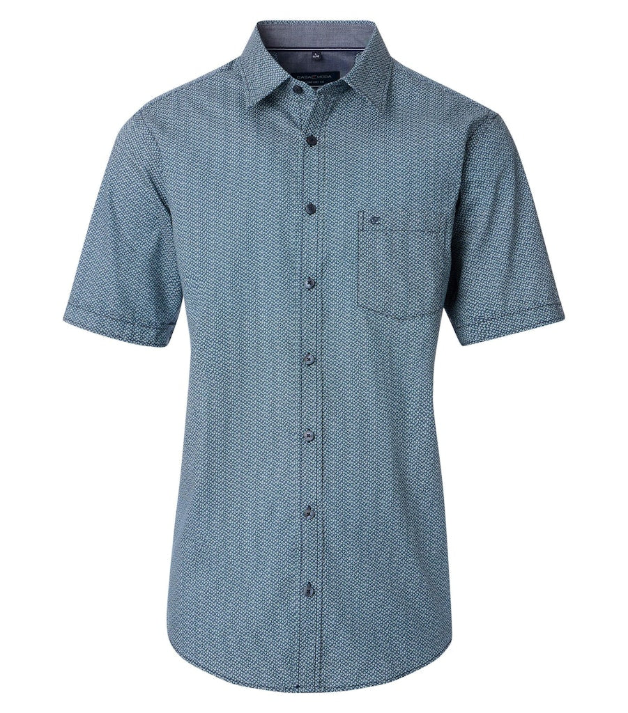 Casa Moda Herren Hemden kurz  Aqua Bis Pe
