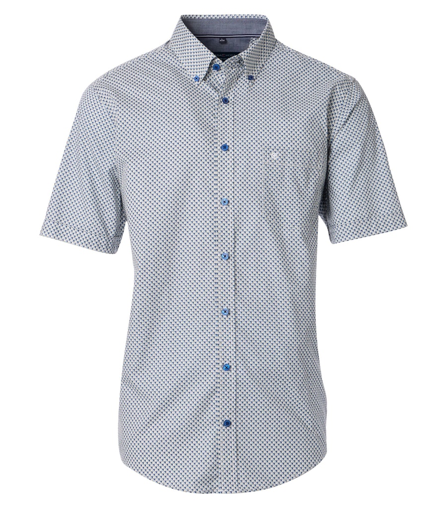 Casa Moda Herren Hemden kurz  Blau