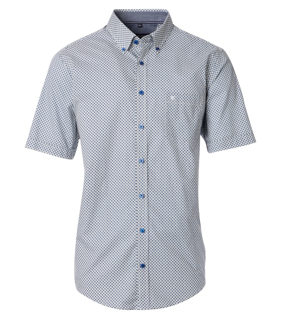 Casa Moda Herren Hemden kurz  Blau