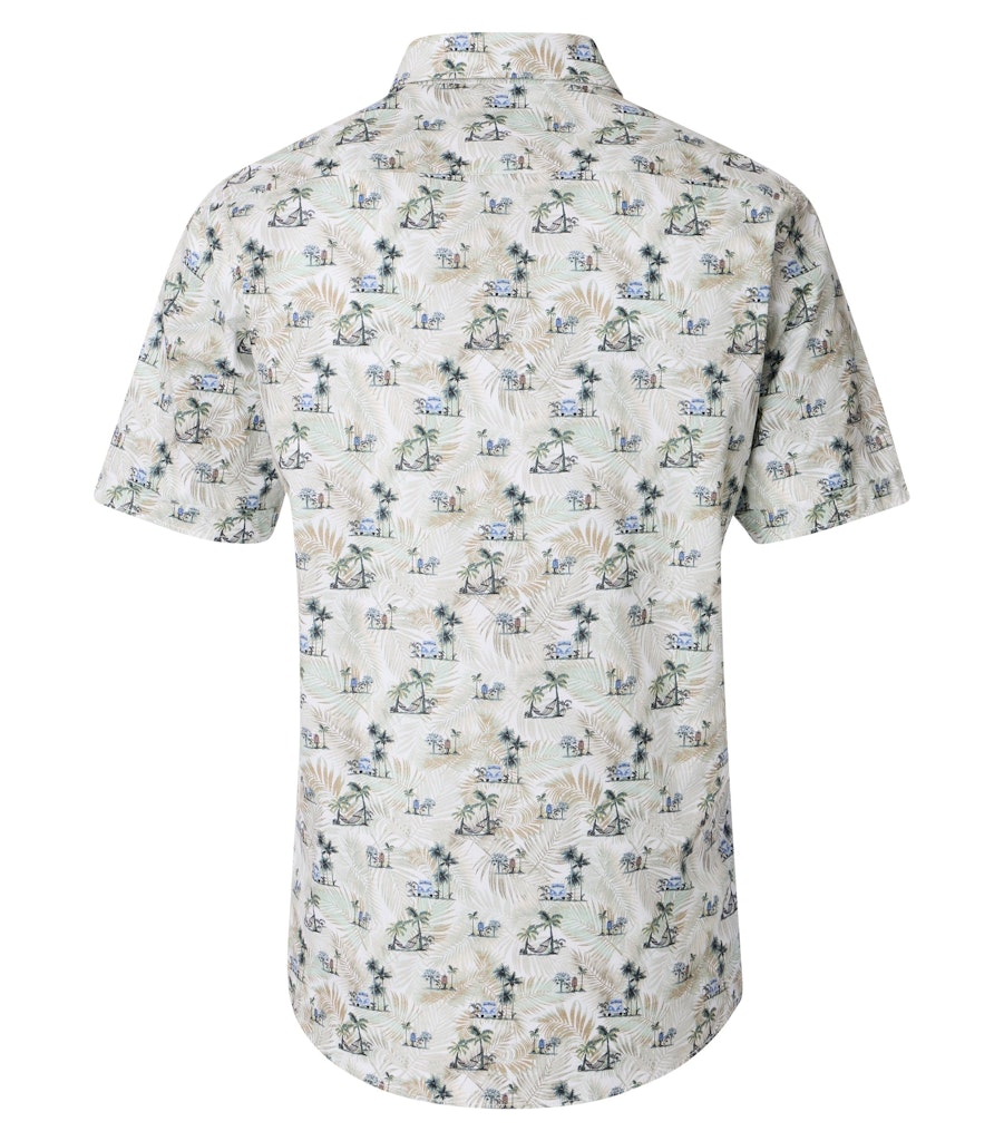 Casa Moda Herren Hemden kurz  Gruen