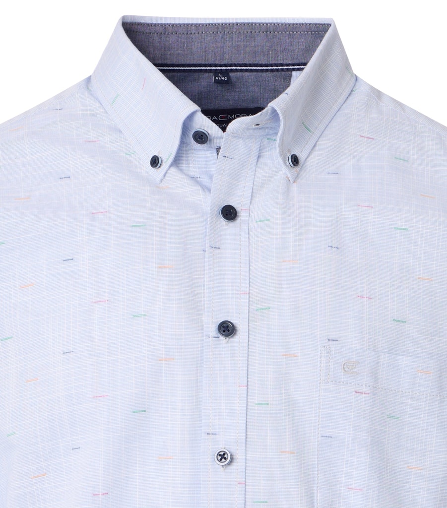 Casa Moda Herren Hemden kurz  Blau