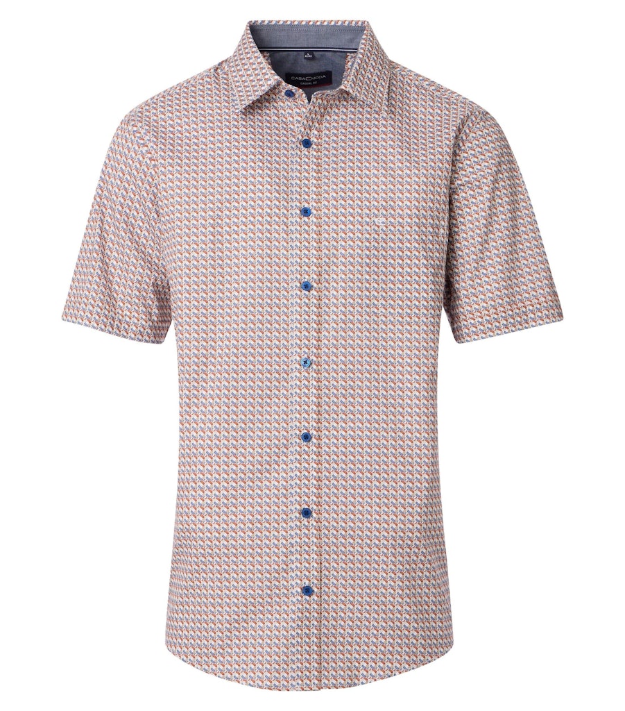 Casa Moda Herren Hemden kurz  Orange