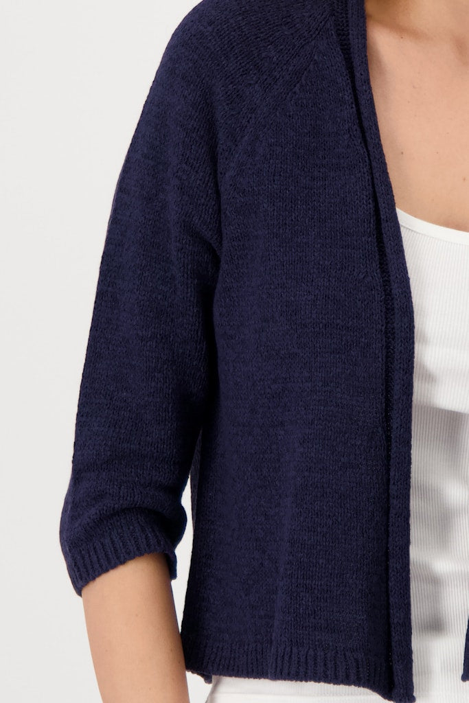 Monari Damen Strickjacken  Navy Blue