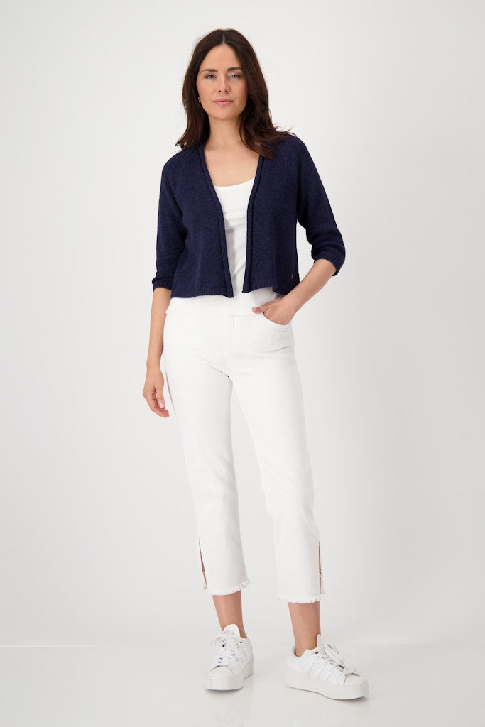 Monari Damen Strickjacken  Navy Blue
