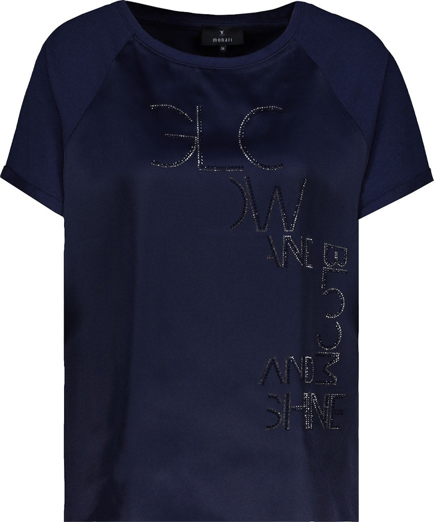 Monari Damen T-Shirts  Navy Blue