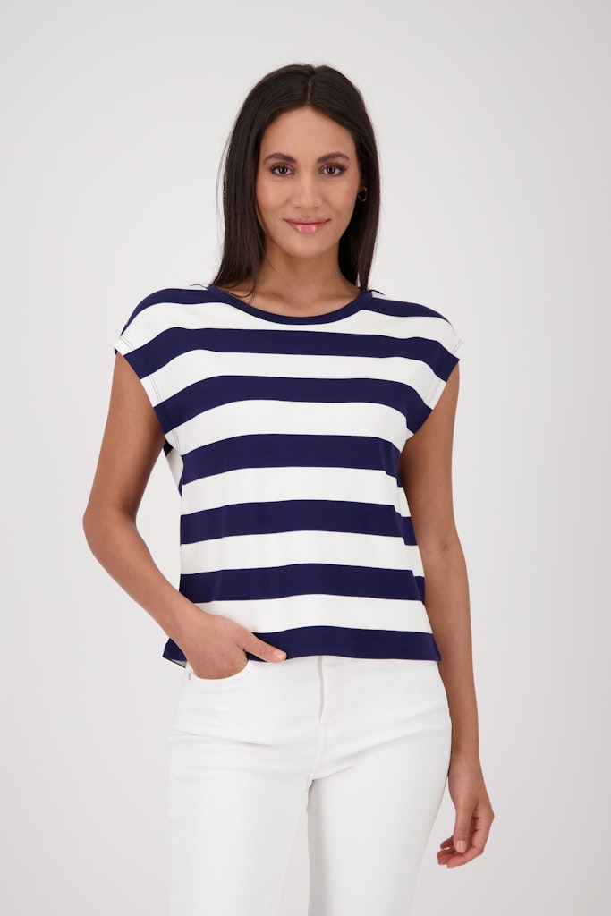 Monari Damen T-Shirts  Navy Blue R