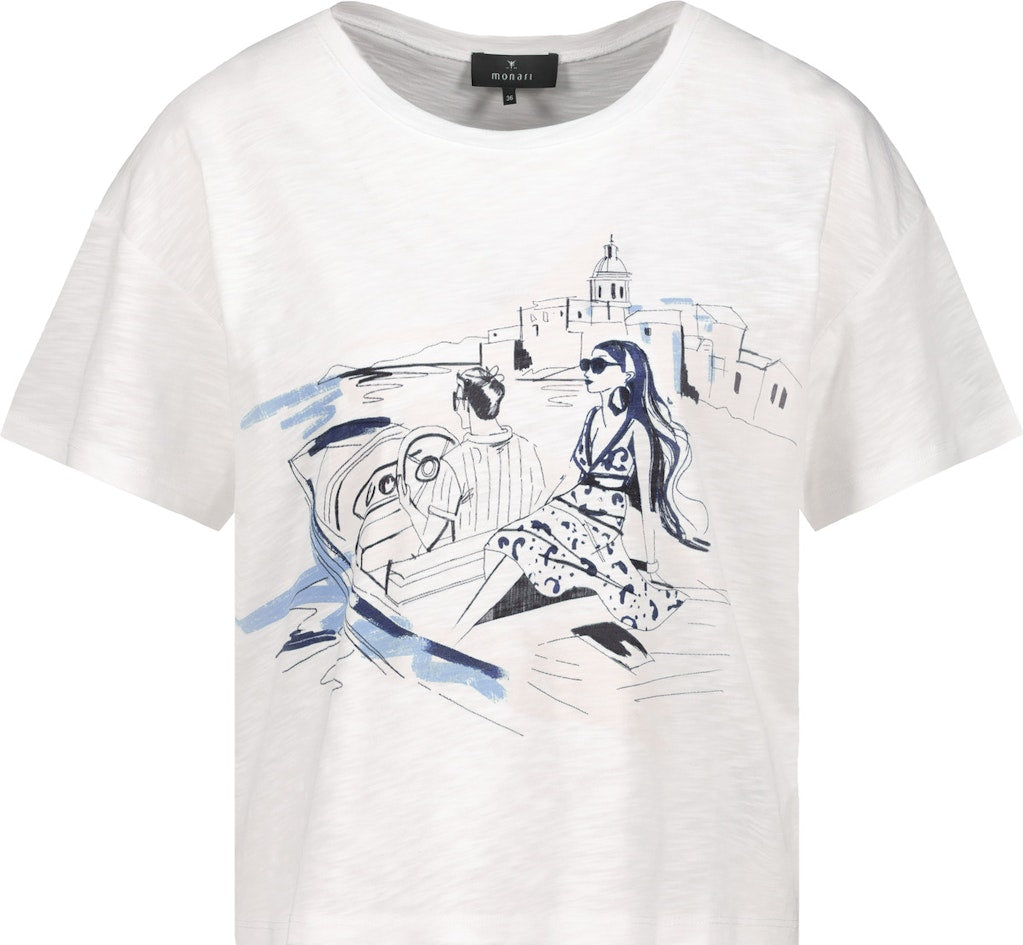 Monari Damen T-Shirts  Navy Blue