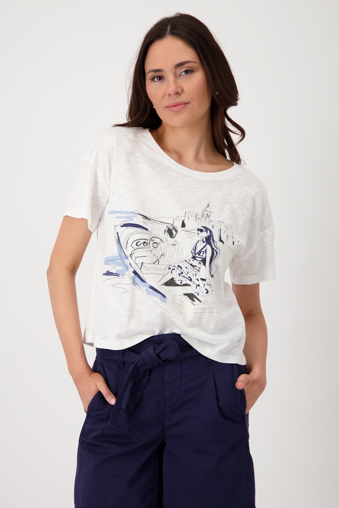 Monari Damen T-Shirts  Navy Blue