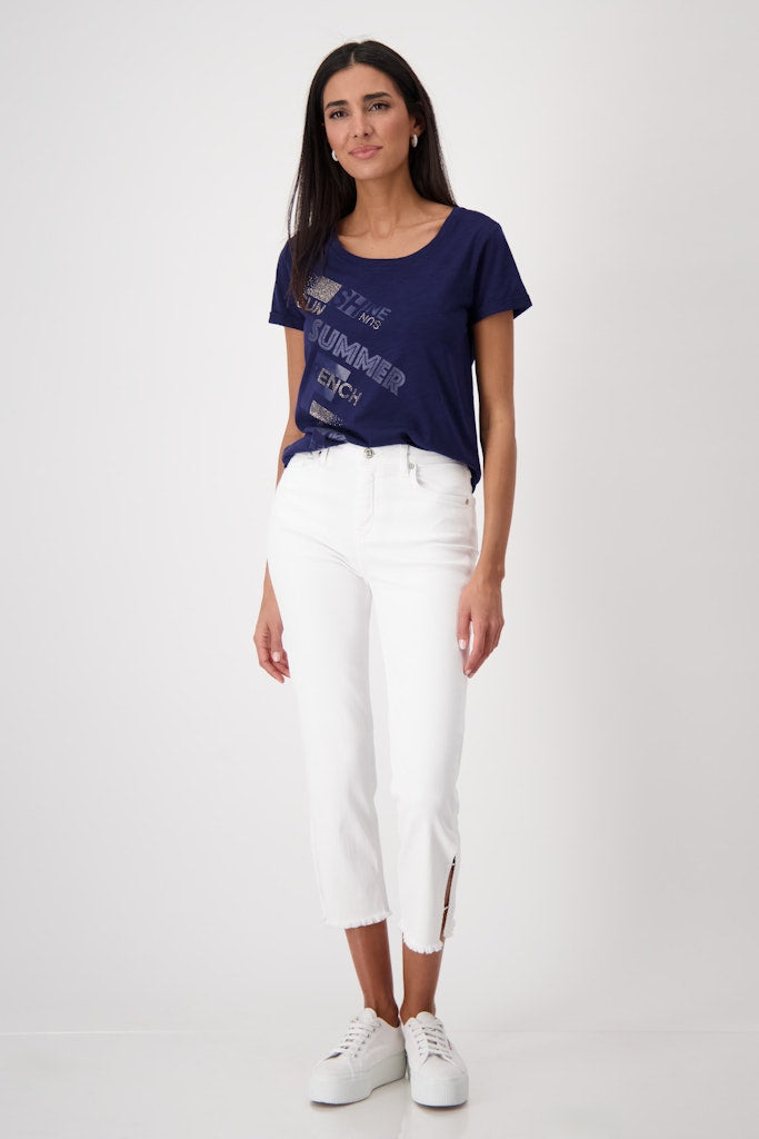 Monari Damen T-Shirts  Navy Blue