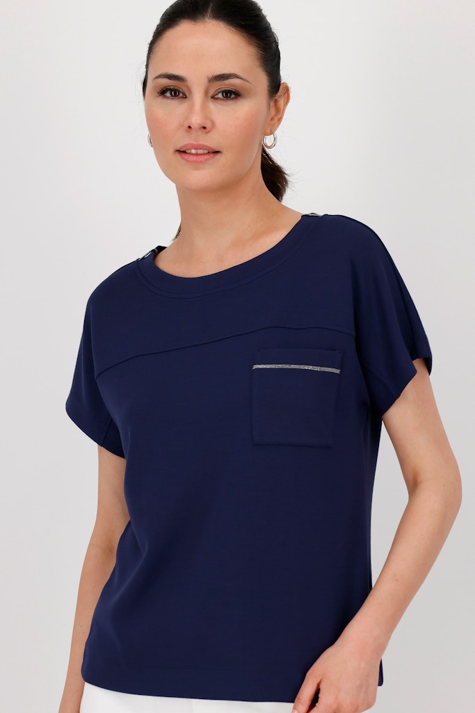 Monari Damen T-Shirts  Navy Blue
