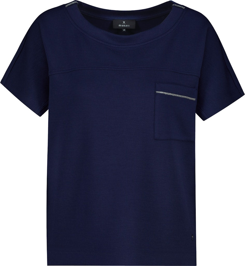 Monari Damen T-Shirts  Navy Blue