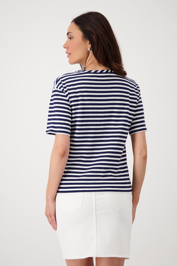 Monari Damen T-Shirts  Navy Blue R