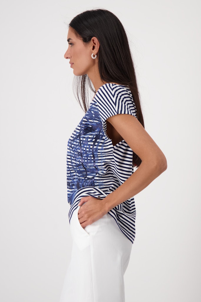 Monari Damen T-Shirts  Navy Blue R