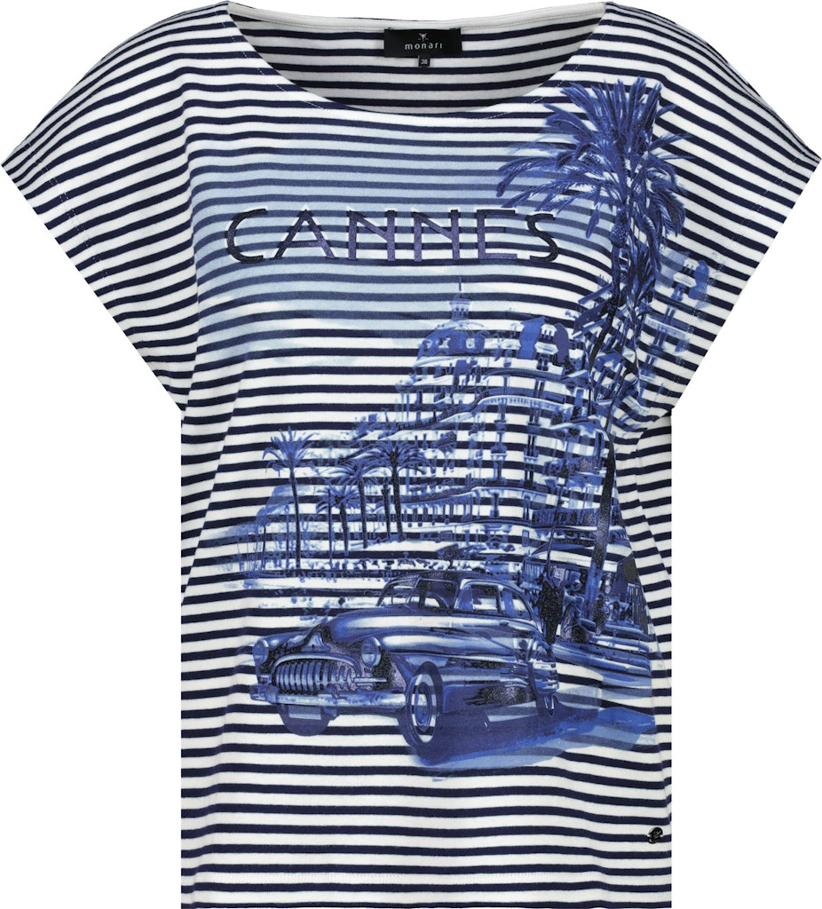 Monari Damen T-Shirts  Navy Blue R