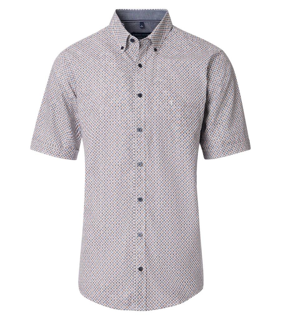 Casa Moda Herren Hemden kurz  Orange
