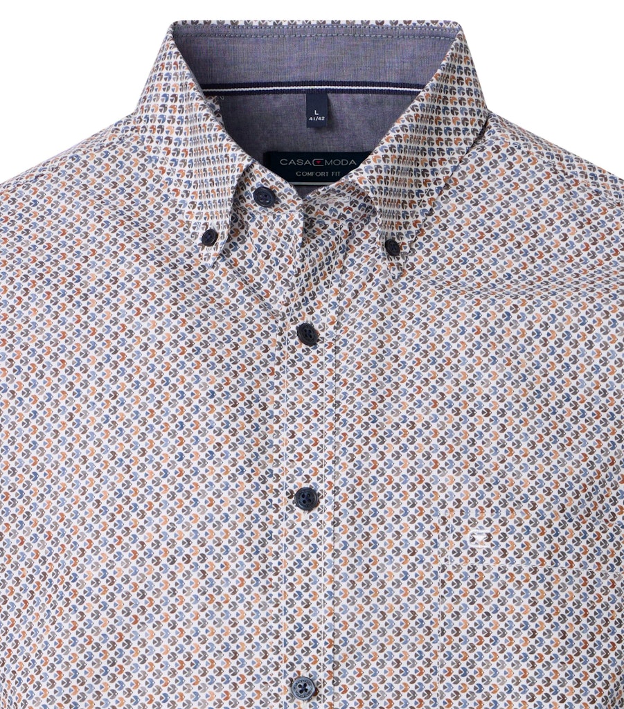 Casa Moda Herren Hemden kurz  Orange