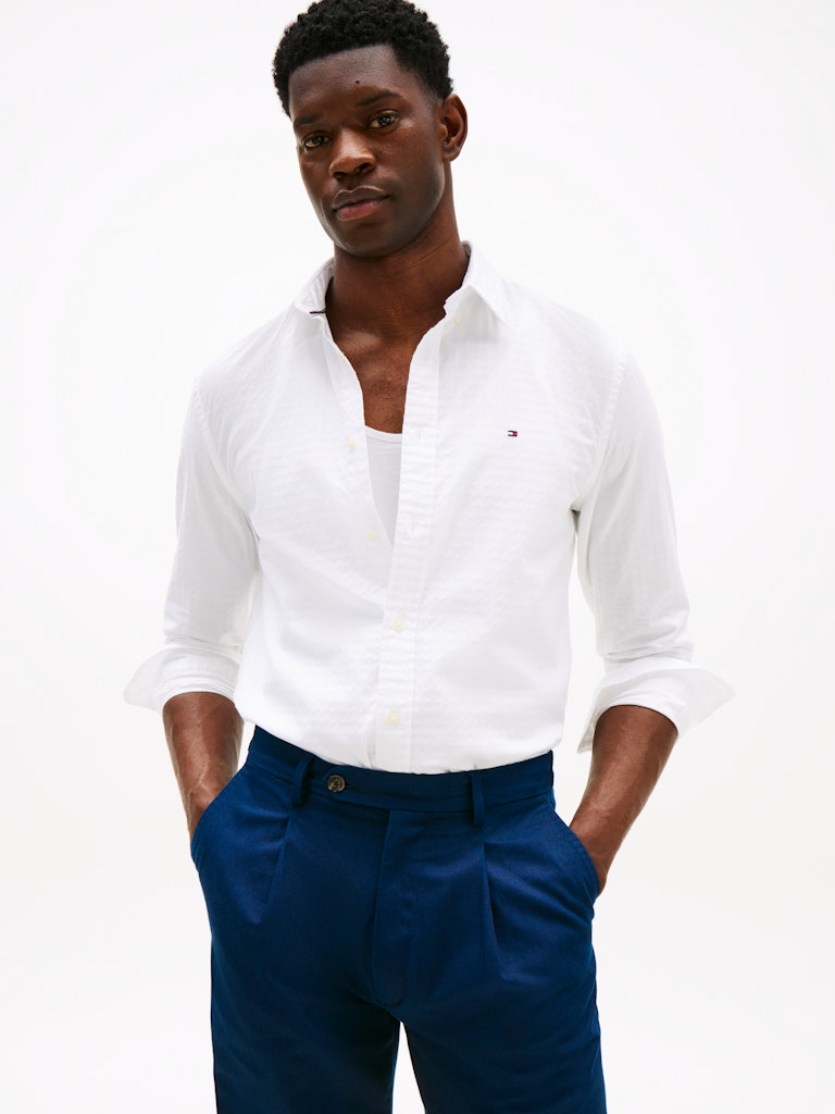 Tommy Hilfiger Herren Hemden Ycf White