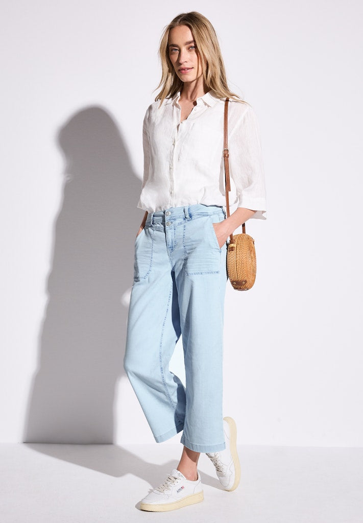 Street One Damen Hosen  Ultra Ble