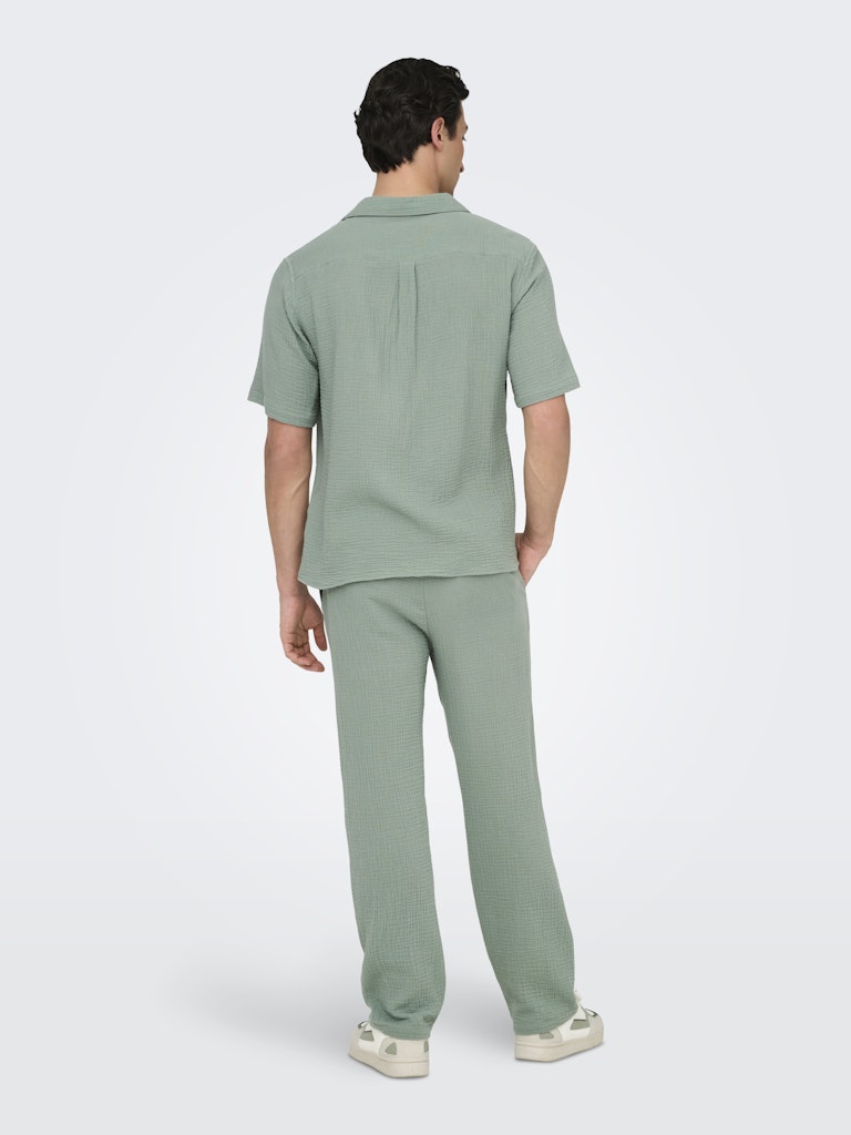 Only & Sons Herren Hemden lang Iceberg Green