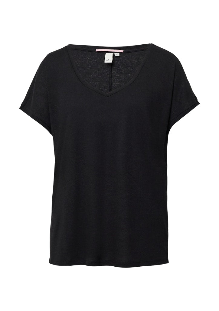 QS by S.Oliver Damen T-Shirts Grey/Black