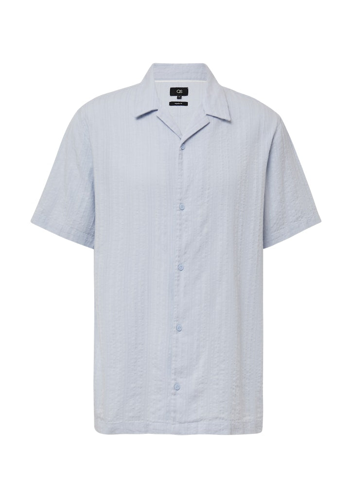 QS by S.Oliver Herren Hemden kurz Blue