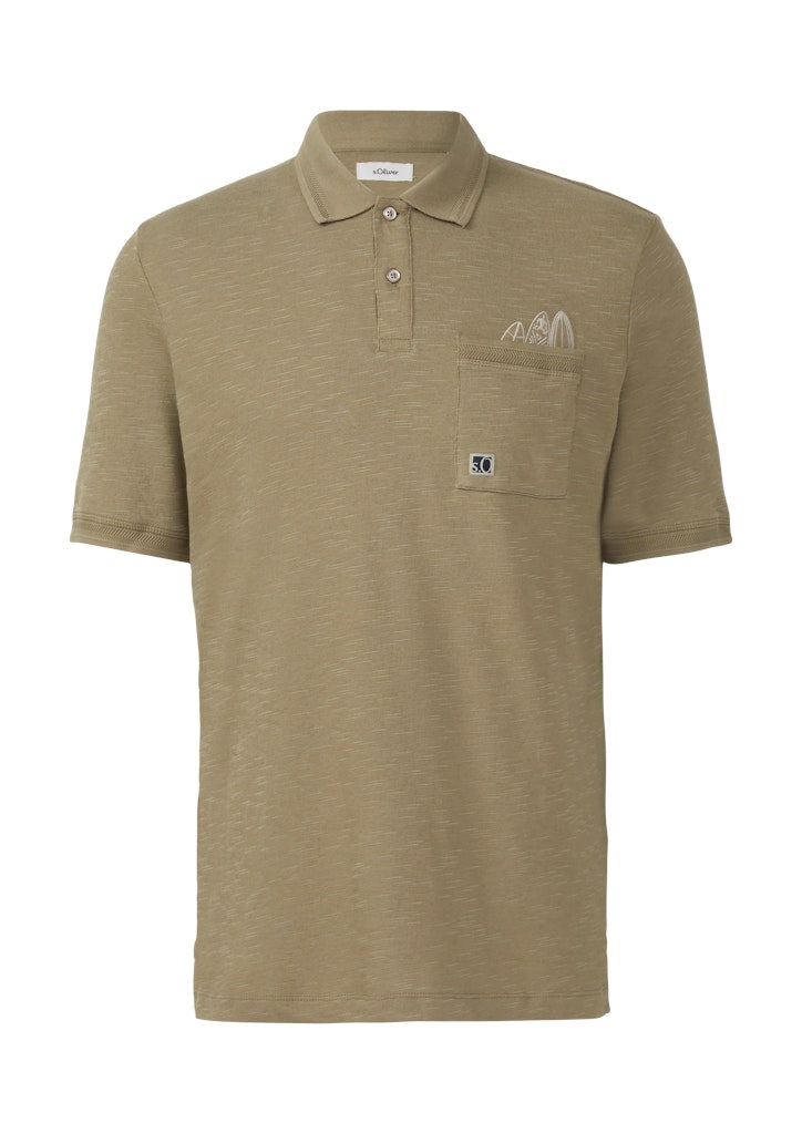 S. Oliver red Herren Polo-Shirts Green