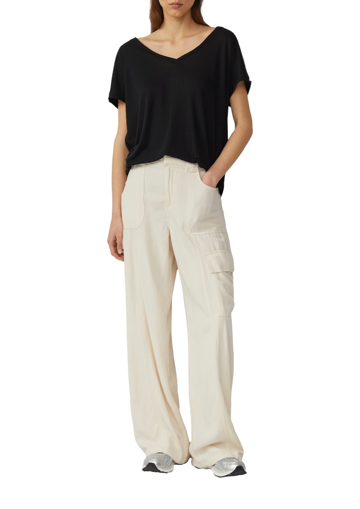 QS by S.Oliver Damen T-Shirts Grey/Black