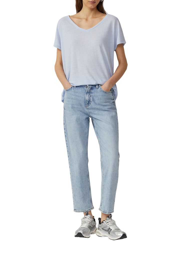 QS by S.Oliver Damen T-Shirts Blue