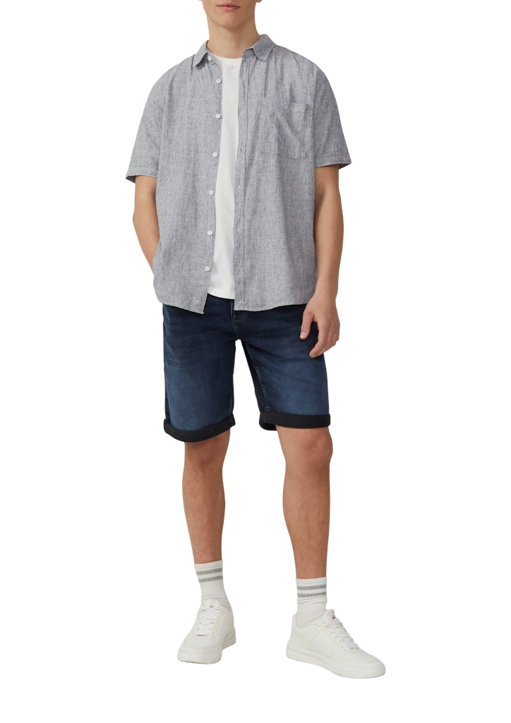 QS by S.Oliver Herren Hemden lang Blue