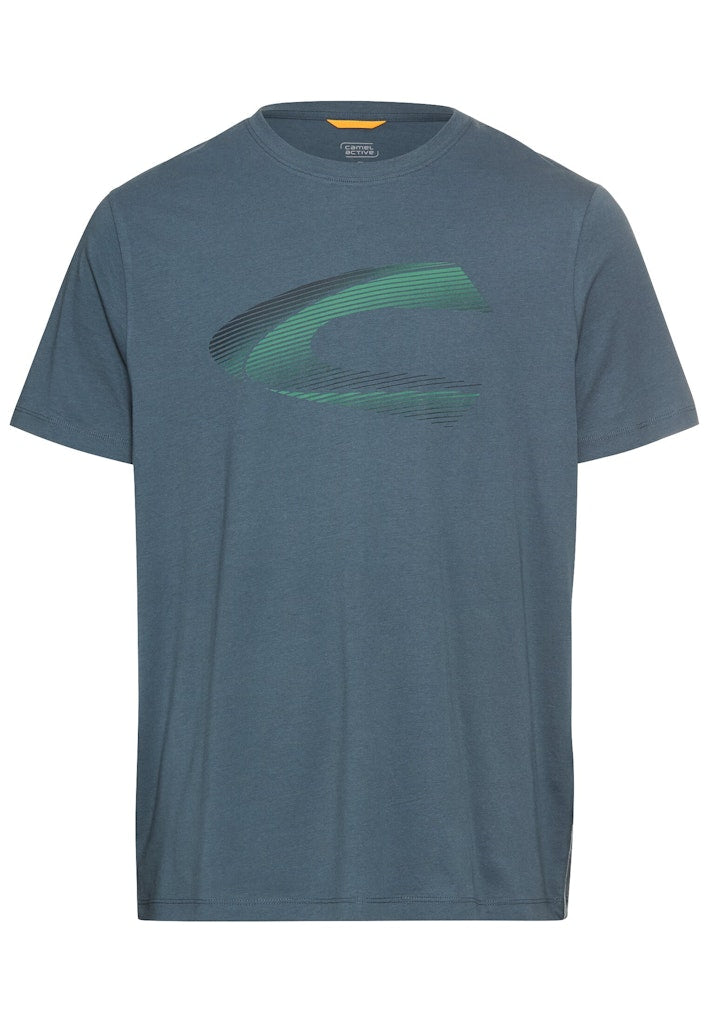 Camel active Herren T-Shirts kurz  Tinted Blue