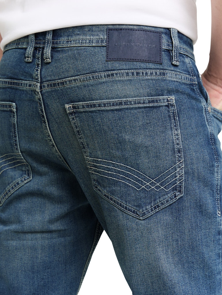 Tom Tailor Herren Jeans Used Mid Stone