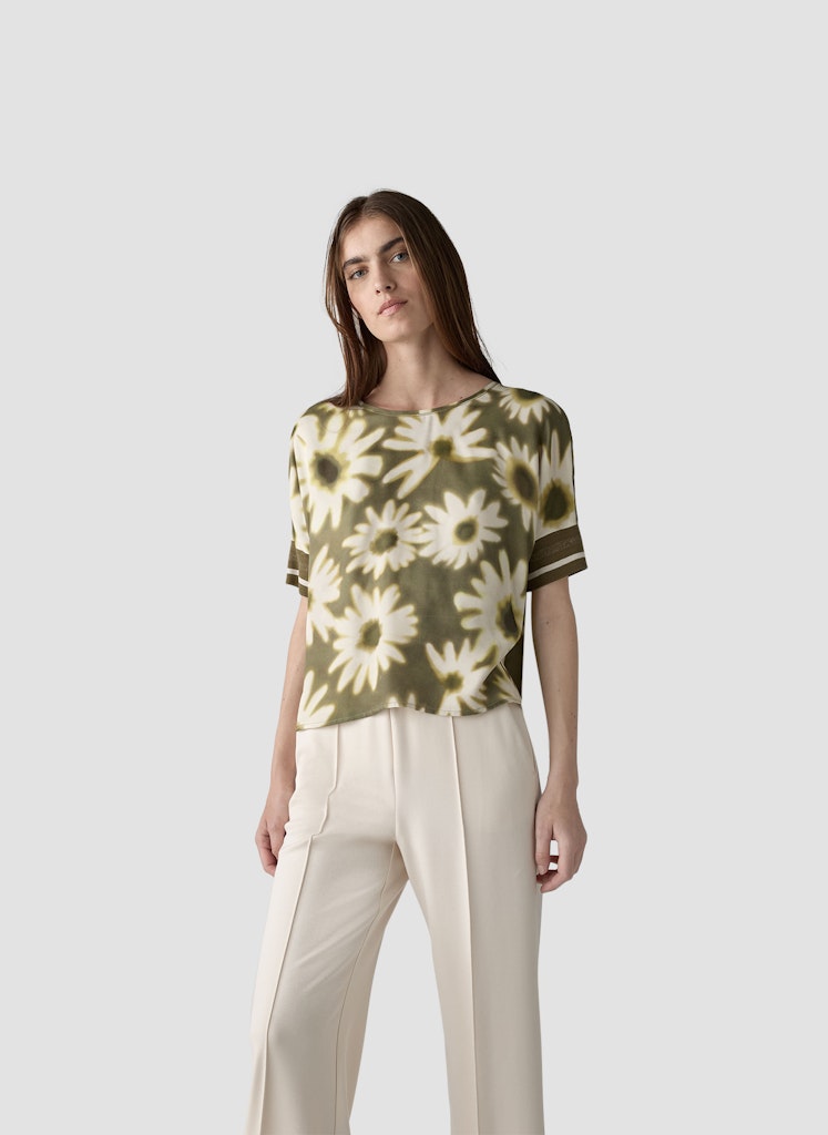 Le Comte Damen Blusen Olive