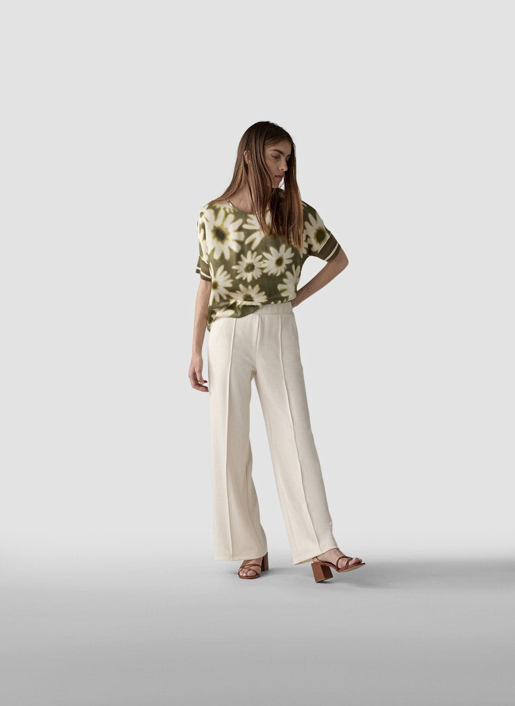 Le Comte Damen Hosen Elfenbein