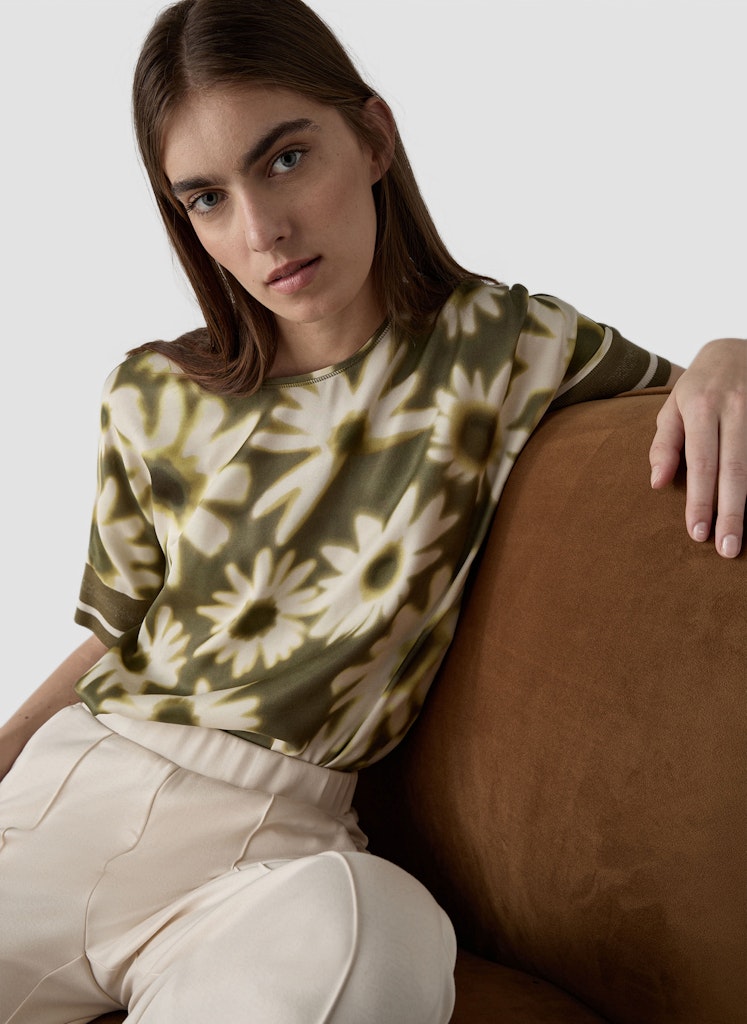 Le Comte Damen Blusen Olive