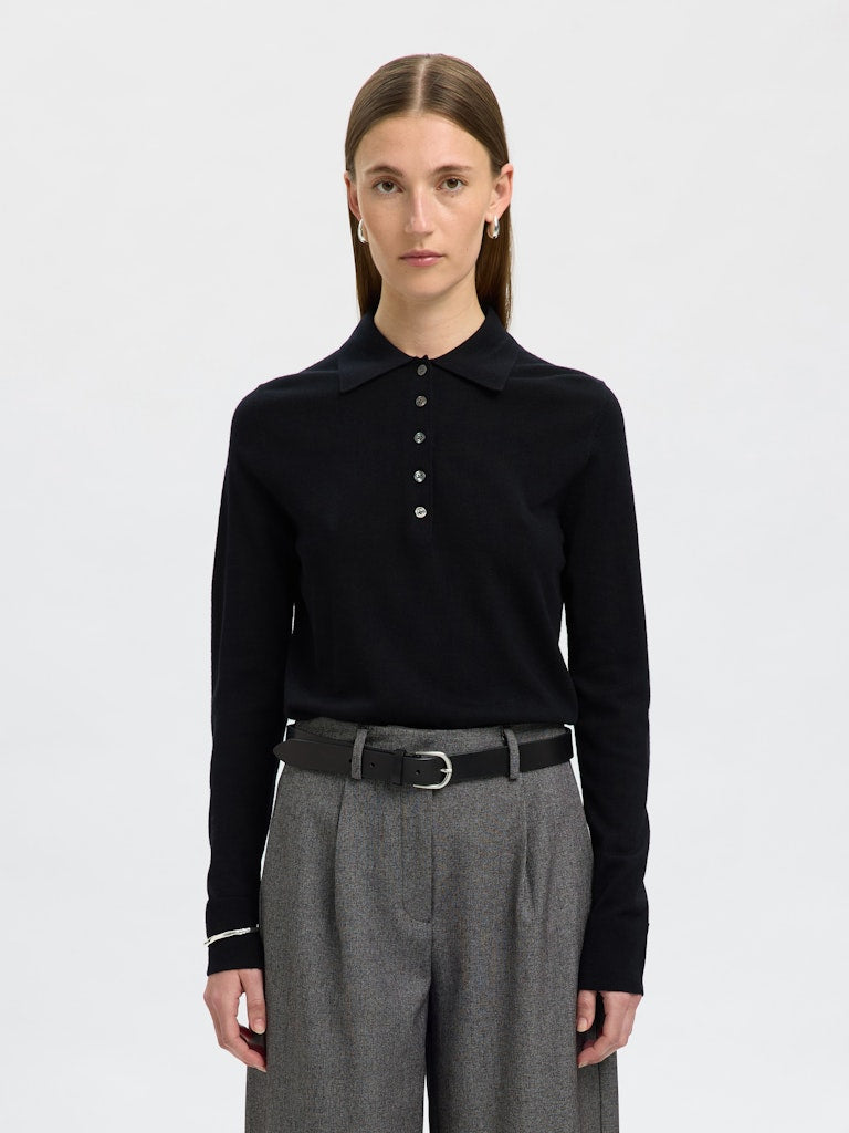 Selected Femme Damen T-Shirts Black