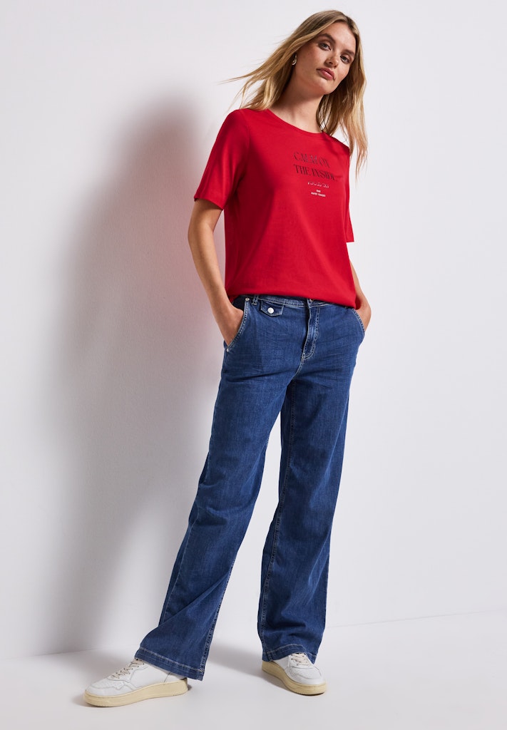 Street One Damen T-Shirts  Glory Red