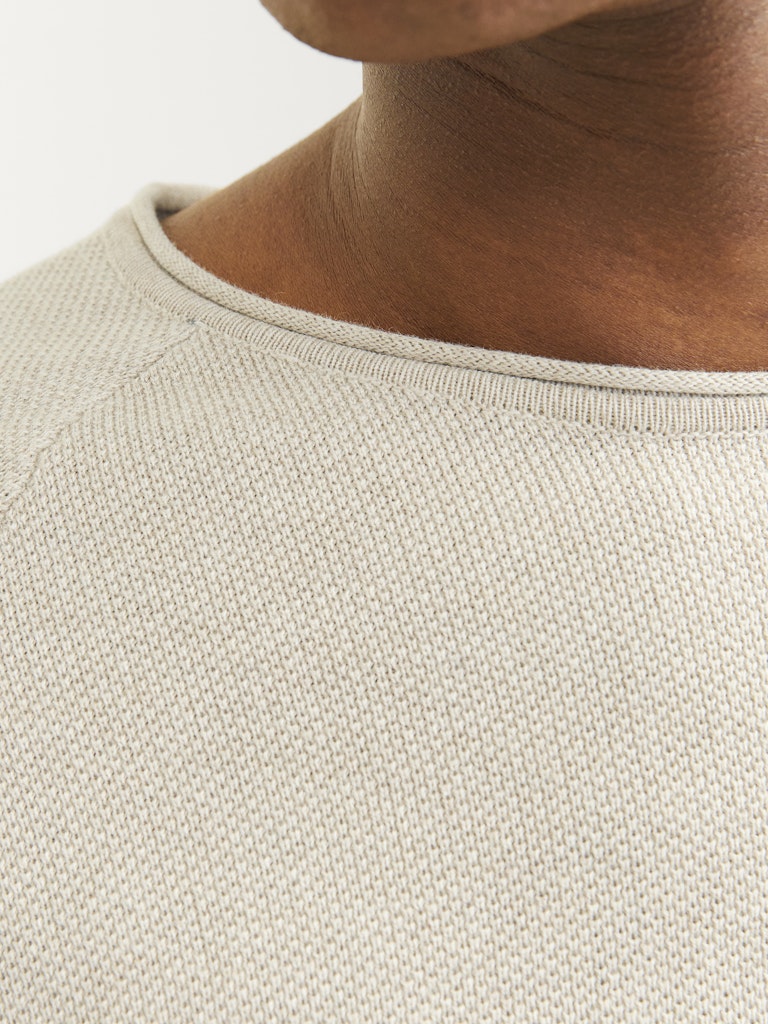 Jack & Jones Herren Pullover Oatmeal/Melange
