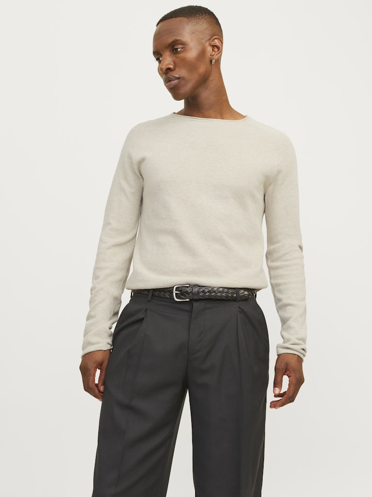 Jack & Jones Herren Pullover Oatmeal/Melange