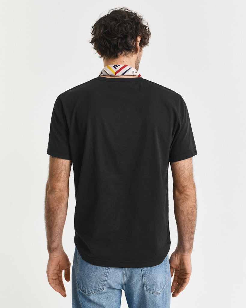 Gant Herren T-Shirts kurz  Black