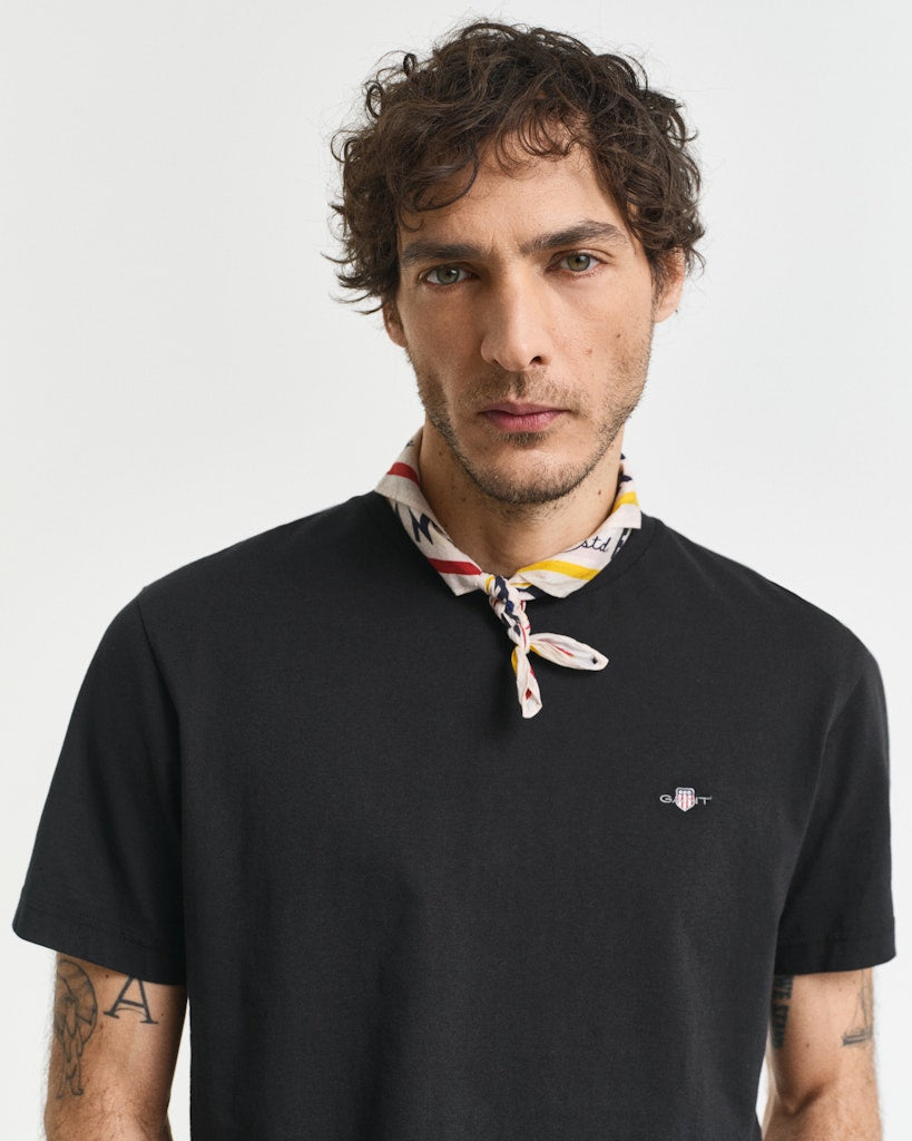 Gant Herren T-Shirts kurz  Black