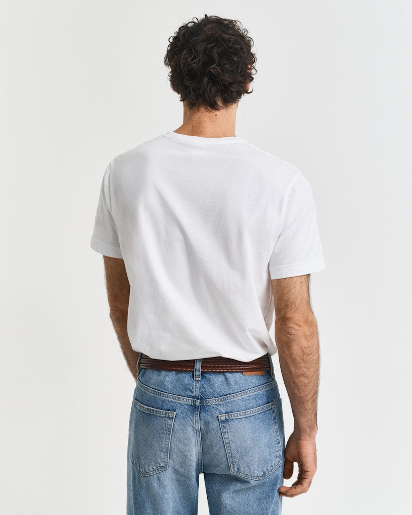 Gant Herren T-Shirts kurz  White